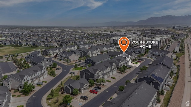 15378 S Skyraider Ln, Bluffdale, UT 84065 - aerial view of a mountainous background