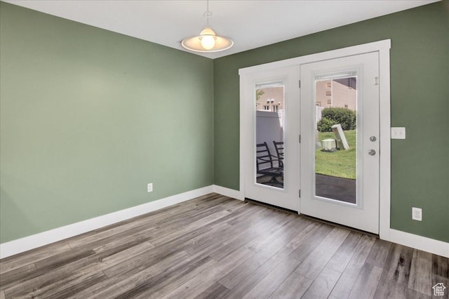2421 N 400 E Unit M-1, North Ogden, UT 84414 - spare room with wood finished floors and baseboards