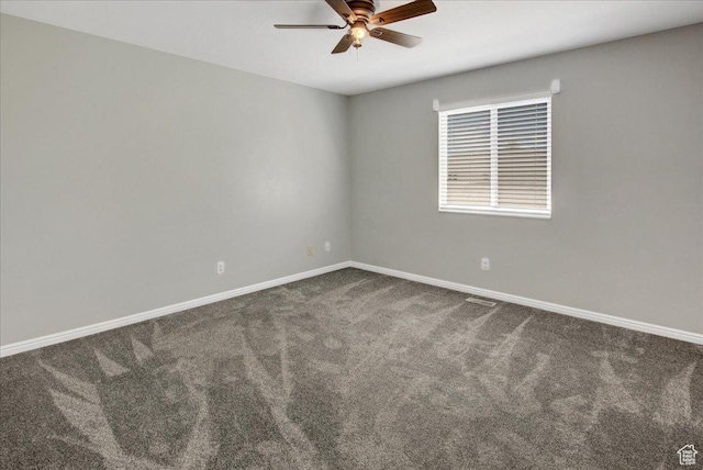2421 N 400 E Unit M-1, North Ogden, UT 84414 - empty room featuring carpet, a ceiling fan, and baseboards