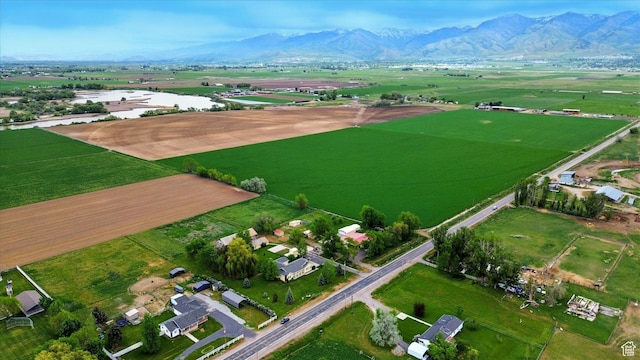 2897 W 3400 N, Benson, UT 84335 - aerial view of property's location with rural landscape and a water and mountain view
