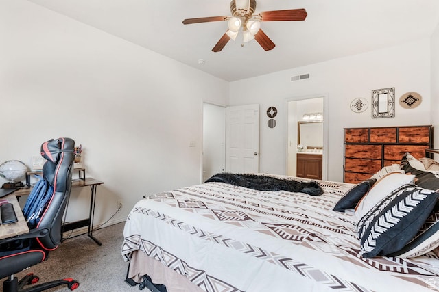 1456 S 430 W, Orem, UT 84058 - carpeted bedroom with a ceiling fan and ensuite bathroom