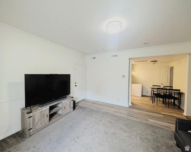 1456 S 430 W, Orem, UT 84058 - living area featuring ornamental molding, wood finished floors, baseboards, and washer / clothes dryer