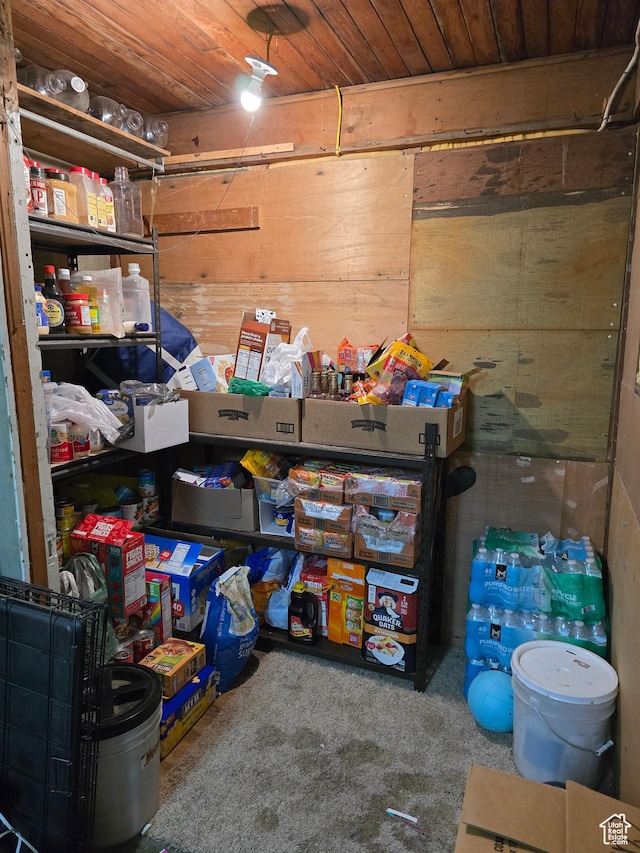 view of storage room