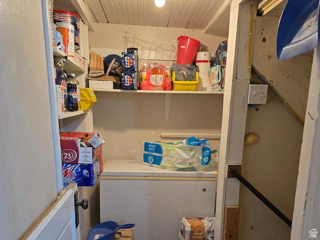 view of storage area