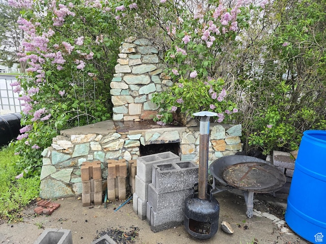 exterior view of a water pressure tank