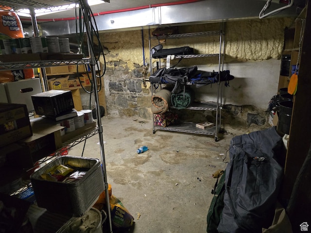 view of storage room
