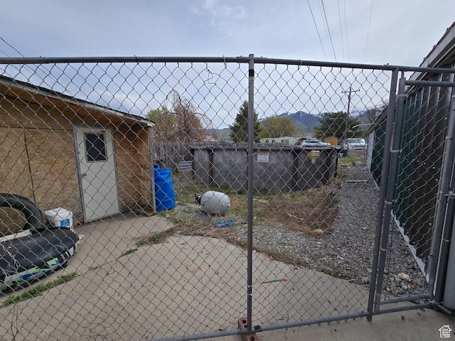 view of patio with fence