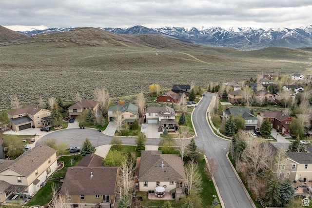 1267 E Foxcrest Ct, Park City, UT 84098 - aerial view of property's location featuring nearby suburban area and a mountainous background