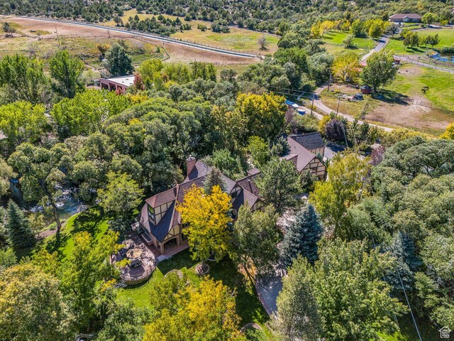305 S Rachel Ln, New Harmony, UT 84757 - aerial view of property's location featuring a heavily wooded area