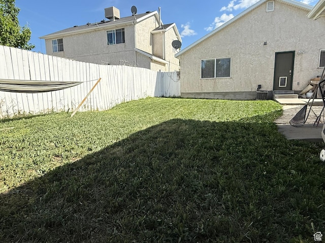 246 W Inauguration Rd S, Draper, UT 84020 - view of yard featuring central AC and a patio