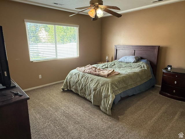 246 W Inauguration Rd S, Draper, UT 84020 - bedroom with carpet, baseboards, and a ceiling fan