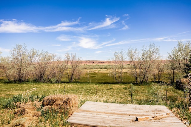 8034 W 3000 S, Roosevelt, UT 84066 - wooden deck with a rural view