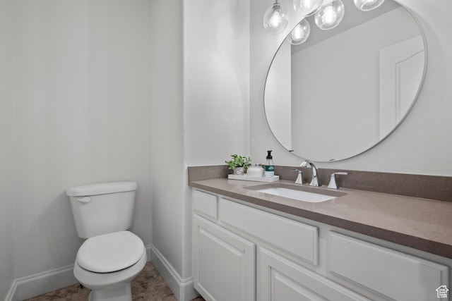 2242 E Deere View Dr N, Layton, UT 84040 - half bathroom with baseboards, toilet, and vanity