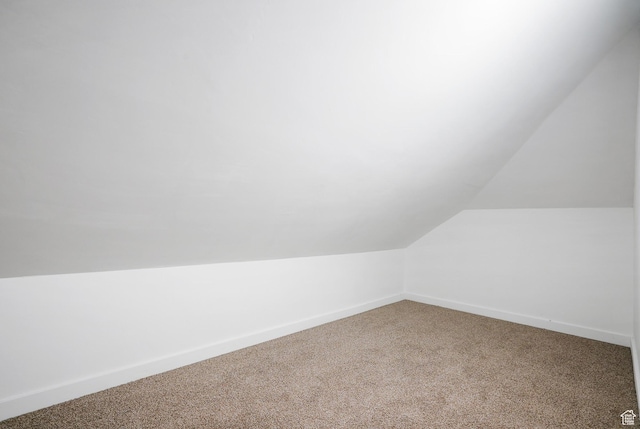 3670 S 1300 E, Millcreek, UT 84106 - additional living space featuring carpet flooring, lofted ceiling, and baseboards