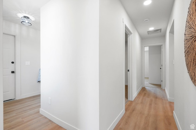 3670 S 1300 E, Millcreek, UT 84106 - hall with light wood-style floors, recessed lighting, and baseboards