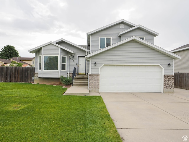 view of front of home with concrete driveway and brick siding