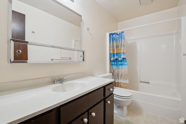 2268 W 5300 S, Roy, UT 84067 - bathroom with toilet, vanity, and shower / bath combo with shower curtain