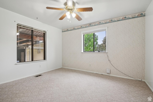 2268 W 5300 S, Roy, UT 84067 - carpeted empty room featuring ceiling fan and baseboards