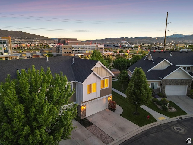 82 E Danta Dr S, Draper, UT 84020 - aerial view at dusk of a mountain view