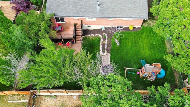aerial view of property and surrounding area