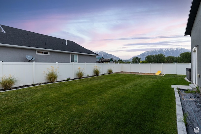 57 S Sterling Way, Vineyard, UT 84059 - yard at dusk with a mountain view