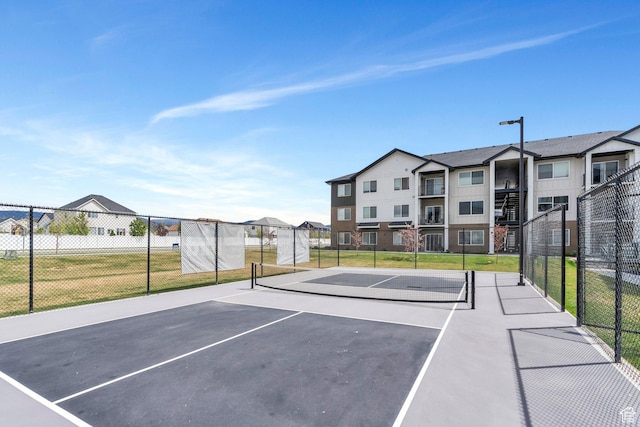 1218 S Sawmill Blvd Unit 1-106, Heber City, UT 84032 - view of basketball court with a tennis court, fence, and community basketball court
