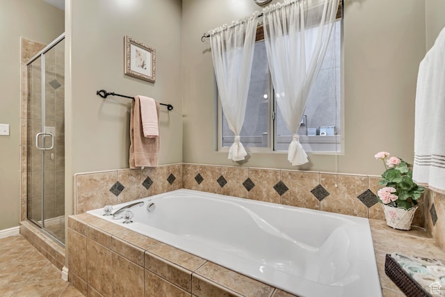5414 W Island Creek Dr S, West Jordan, UT 84081 - full bathroom featuring a shower stall and a garden tub