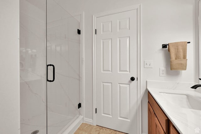 1780 N 800 E, North Ogden, UT 84414 - bathroom featuring a marble finish shower and vanity