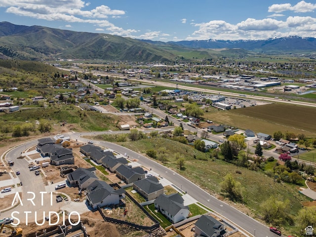 752 N Sunset Dr, Morgan, UT 84050 - aerial view of residential area with a mountainous background