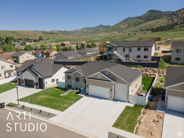 752 N Sunset Dr, Morgan, UT 84050 - aerial view of residential area with a mountainous background