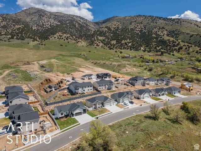 752 N Sunset Dr, Morgan, UT 84050 - aerial view of property's location with nearby suburban area and a mountain backdrop
