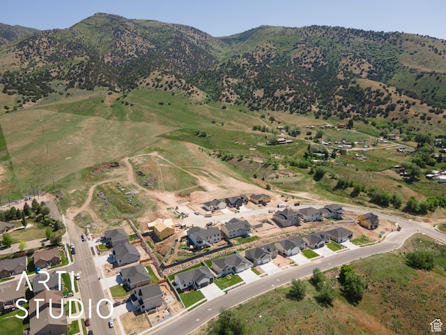 752 N Sunset Dr, Morgan, UT 84050 - aerial view of property and surrounding area with mountains and nearby suburban area