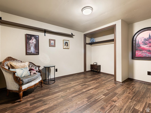 450 W Chokecherry Cir, Orem, UT 84058 - living area with dark wood finished floors and baseboards