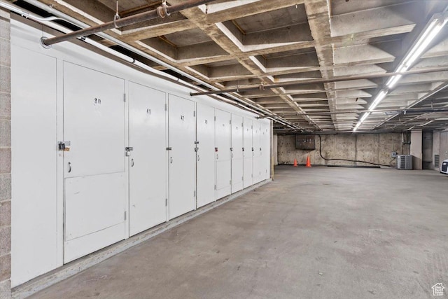 view of basement