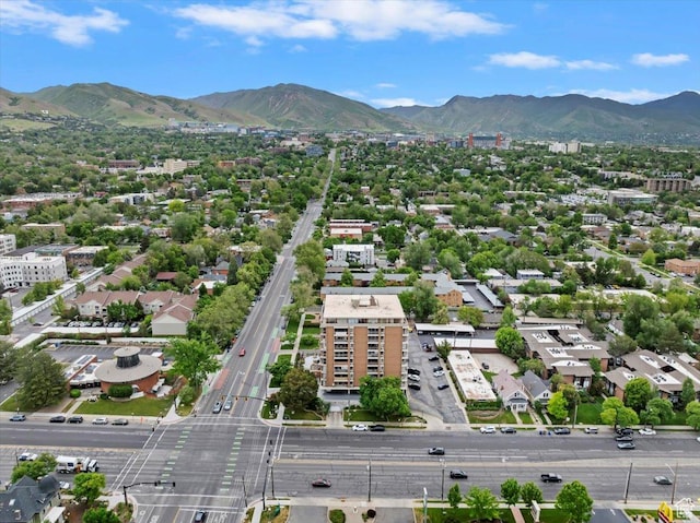 drone / aerial view of mountains