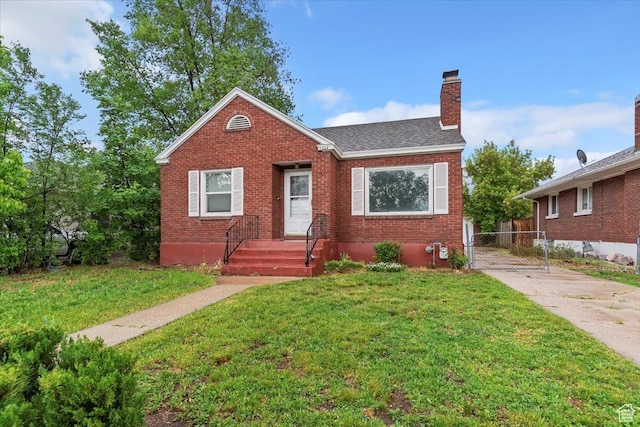 3214 Porter Ave, Ogden, UT 84403 - bungalow featuring brick siding, a chimney, and a shingled roof