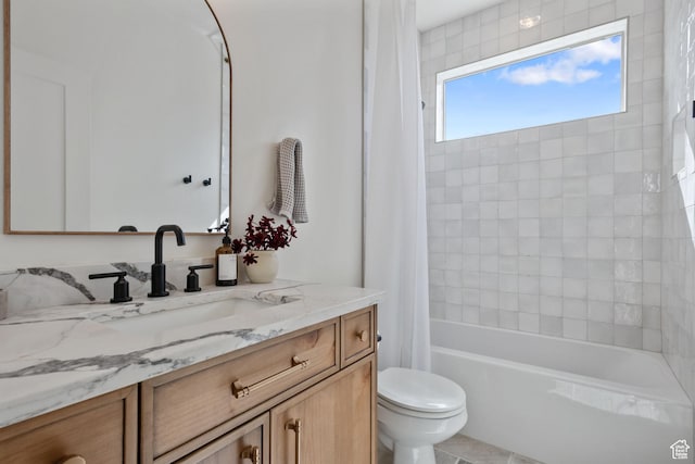 3232 E 5225 N, Eden, UT 84310 - bathroom featuring vanity, toilet, and shower / bath combination with curtain