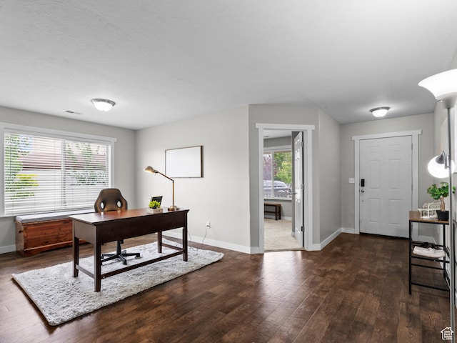 1370 S 1500 W, Springville, UT 84663 - office space with dark wood finished floors and baseboards