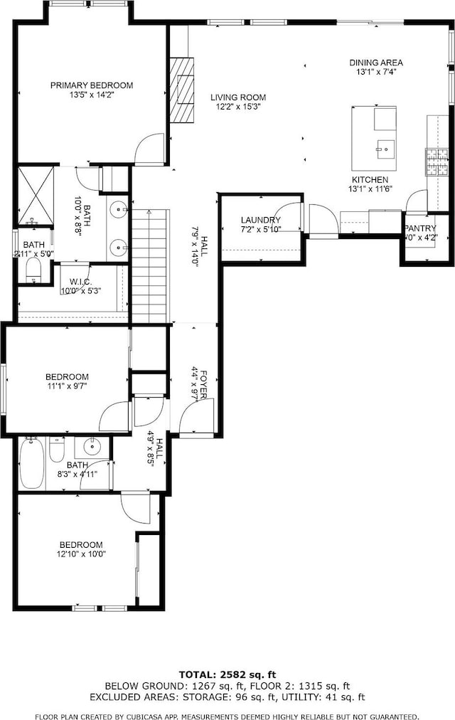 1343 N 3350 W, Provo, UT 84601 - property floor plan