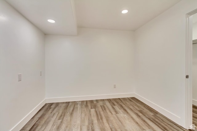 1343 N 3350 W, Provo, UT 84601 - unfurnished room with light wood-style floors, baseboards, and recessed lighting