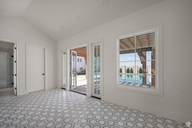 1565 N Overolook Ct, Farmington, UT 84025 - empty room with vaulted ceiling