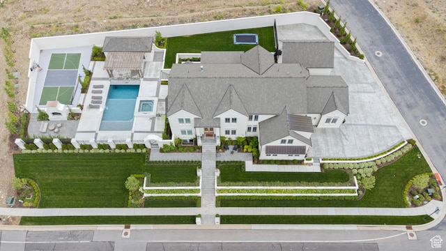 1565 N Overolook Ct, Farmington, UT 84025 - drone / aerial view of a pool area