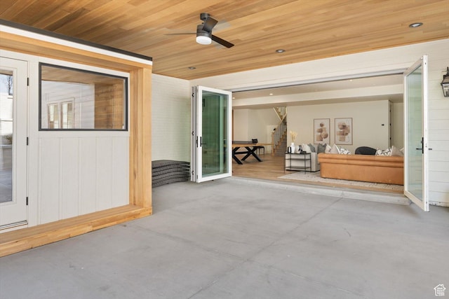 1565 N Overolook Ct, Farmington, UT 84025 - view of patio / terrace with ceiling fan
