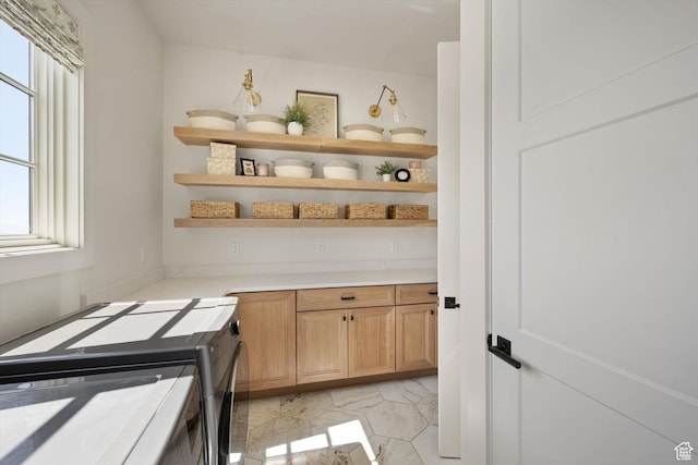 1565 N Overolook Ct, Farmington, UT 84025 - clothes washing area with cabinet space, independent washer and dryer, and plenty of natural light