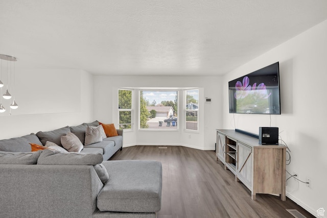 4242 S 6530 W, West Valley City, UT 84128 - living area with dark wood-style flooring and baseboards