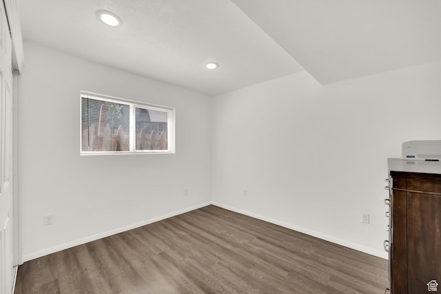 4242 S 6530 W, West Valley City, UT 84128 - spare room featuring wood finished floors, baseboards, and recessed lighting