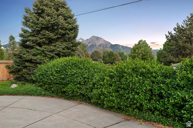 view of mountain background