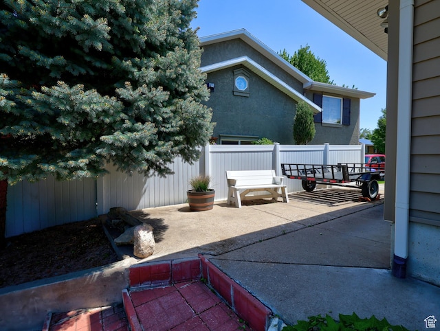 view of patio / terrace with fence