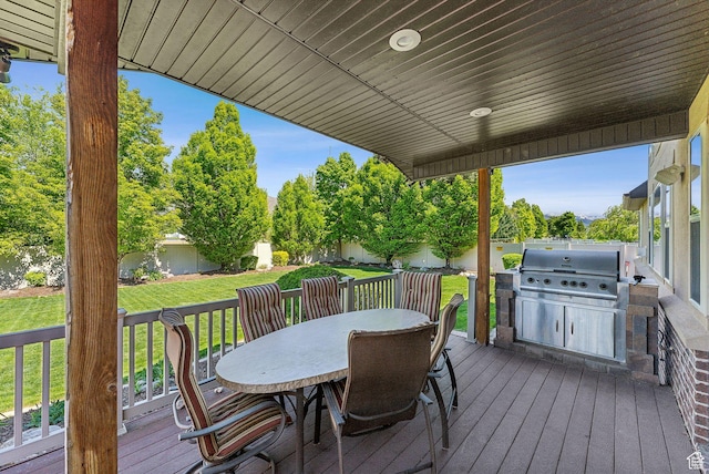 1737 S Kerrybrook Dr, Kaysville, UT 84037 - deck with outdoor dining space and area for grilling
