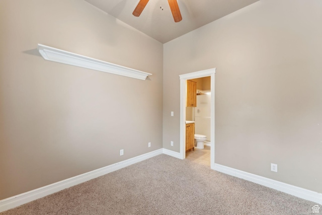 1737 S Kerrybrook Dr, Kaysville, UT 84037 - unfurnished room with ceiling fan, light carpet, and baseboards